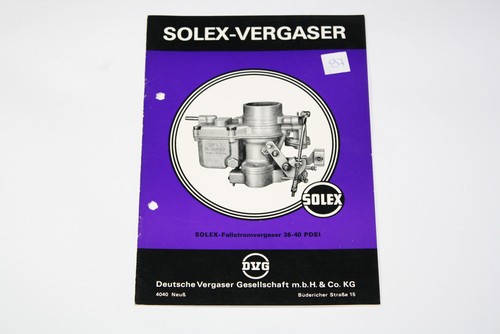 Solex pdsi carburetor - solex, 36-40