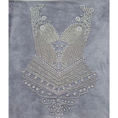 Rhinestone beaded applique - rhinestone,