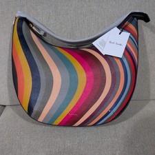 Paul Smith Leather Signature Swirl Hobo Bag BNWT