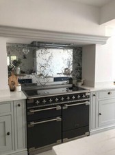 Antique Mirror Splashback - Toughened Glass Suitable Behind All Hobs and AGAs