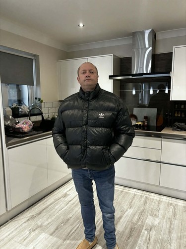 Adidas coat puffa - size, large