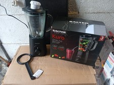 Salter Kuro Glass Jug Blender BPA Free 1.5L Detachable Jug, Safety Locking Lid 