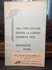 J.A.P 125cc Two-Stroke Engine & Gearbox Reference Book MB/W/05 Original Issue