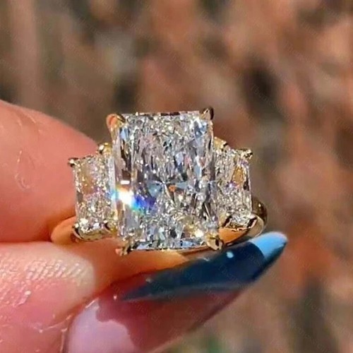 5ct radiant cut real - 5ct,