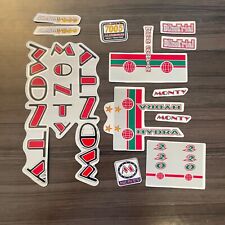 NOS Monty Trials Bike Bmx Bicycle Frame Sticker Decal Kit Stickers 220 Hydra