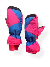 Vintage y2k women Ski gloves in pink size S| SKU 663