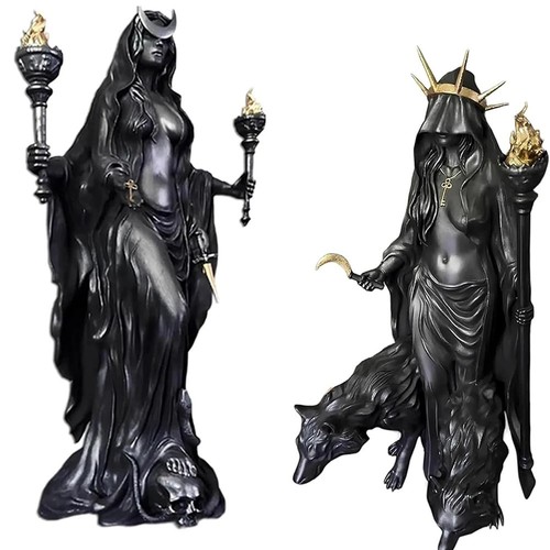 Halloween hecate witch statue - witch,