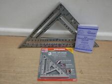 SWANSON T0108 12" SPEED ROOFING SQUARE + 4.5" TRIM SQUARE & BLUE BOOK