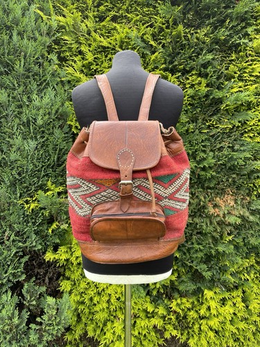 Vintage moroccan leather and - moroccan,