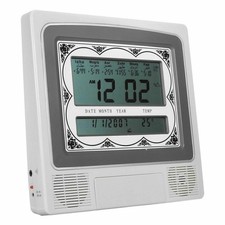 LCD Clock Athan Azan Islamic Table Alarm Qibla Muslim Prayer Digital