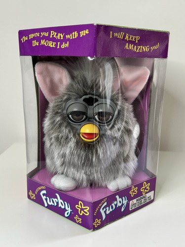 Vintage 1998 furby grey - furby, white