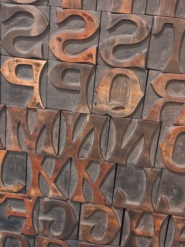 Wooden letterpress printing - letterpress,