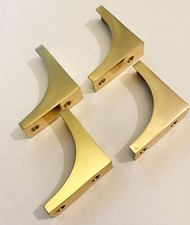 4 x  Solid Polished Brass