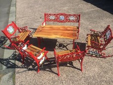 Cast iron garden furniture set