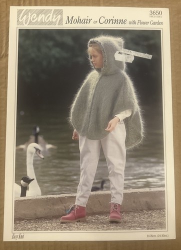 Girls mohair hooded cape - girls,