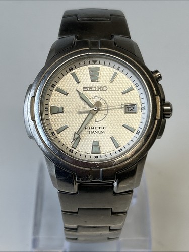 Seiko kinetic titanium 5m42 - seiko,
