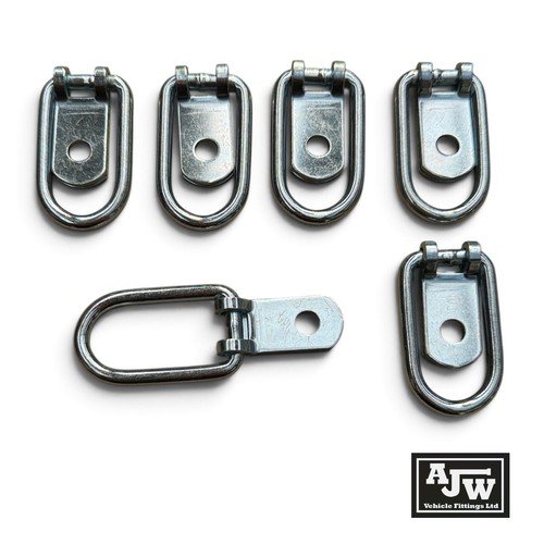 Small zinc plated tie down - 6,