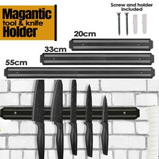 Strong Magnetic Knife Rack Holder Kitchen Utensil Storage Wall Mounted Bar Strip