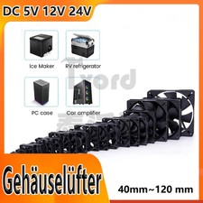 PC Computer Fan Cooling Fan DC5V 12V 24V Case Fan Quiet 40 50 60 80 90 120mm