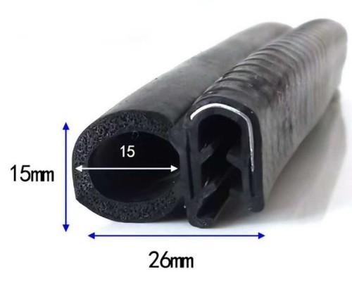 Car door boot seal rubber - door, edge