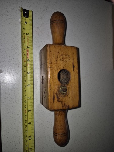 Vintage wooden screw box - wooden,