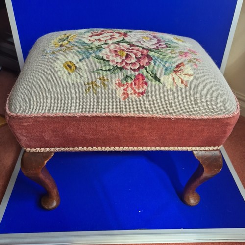 Floral needlepoint tapestry - floral,