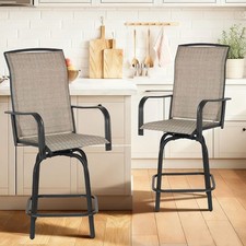 New Outdoor Swivel Bar Stools