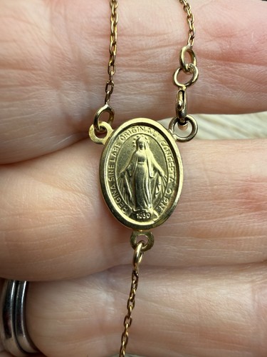 Vintage 9ct 375 gold rosary - vintage, '375'
