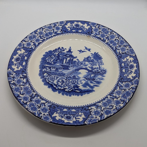Vintage blue willow - willow, plate