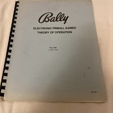 Bally Electronic Pinball Games