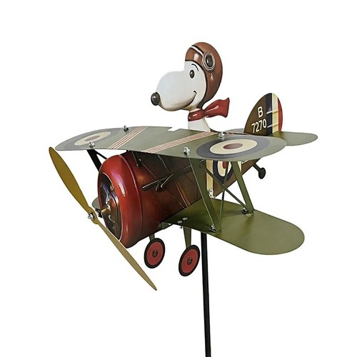 Snoopy pilot flying biplane - snoopy,