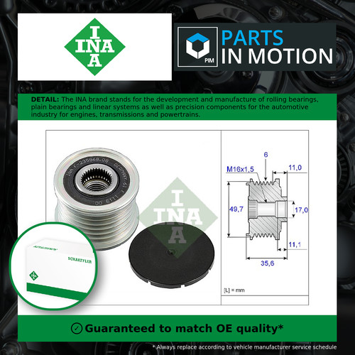 Overrunning alternator pulley - overrunning,