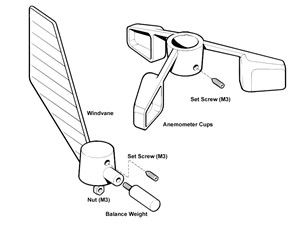 Raymarine e28081 windvane cups - raymarine, windvane/cups