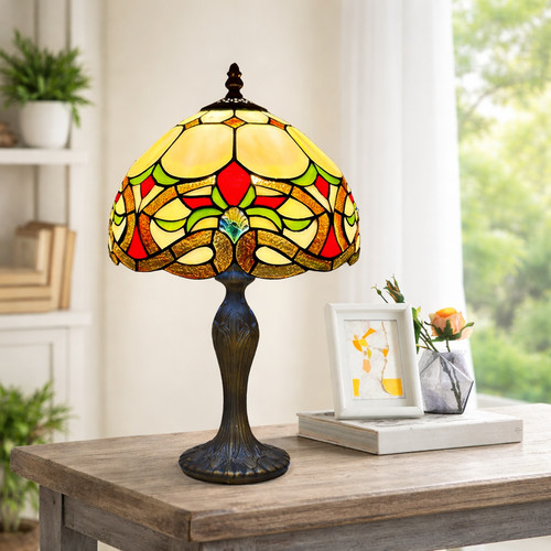Tiffany style table - tiffany, lamp