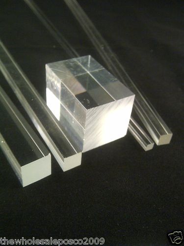Square clear acrylic - clear,