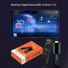 TVR3 Andriod 15.0 TV Stick 8GB+128 Media Player Smart 4K TV Stick, HD2.0, Wifi