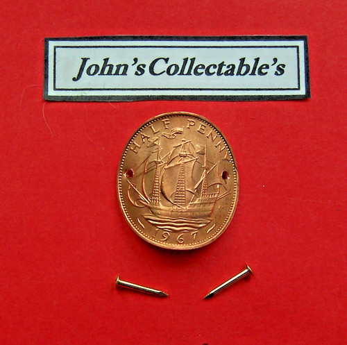 1967 english half penny - 1967,