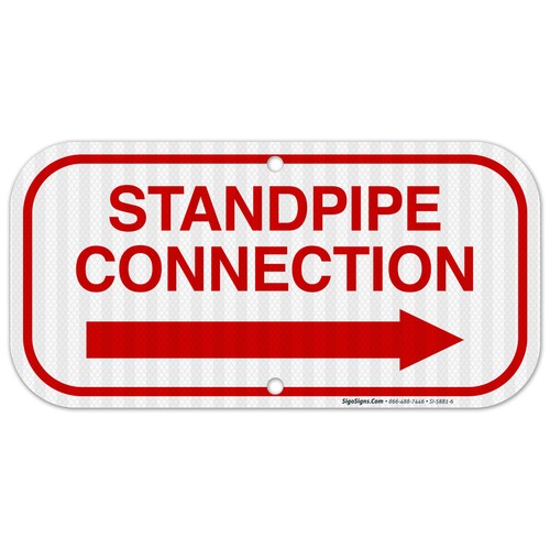 Standpipe connection sign - connection,