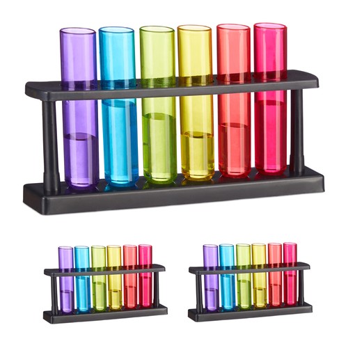 Test tubes liquor glasses