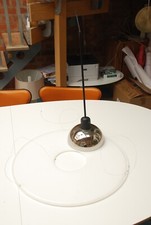 FLOS FRISBI CEILING LAMP LIGHT CHROME & WHITE CASTIGLIONI LE8 / DPD VGC £496 RRP