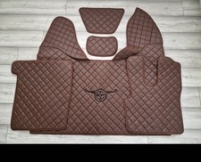 DAF XF 18-22 ECO LEATHER FLOOR MATs 5PCS SET RHD BROWN (NOT FOR NEW SHAPE XFs)
