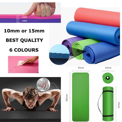 Gym mat yoga 10mm - mat, 15mm