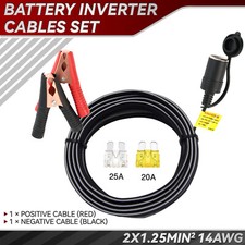 12V-24V Female Car Cigarette Lighter Socket To Battery Alligator Crocodile Clips