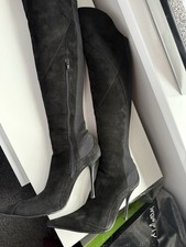 MODA IN PELLE BLACK SUEDE KNEE