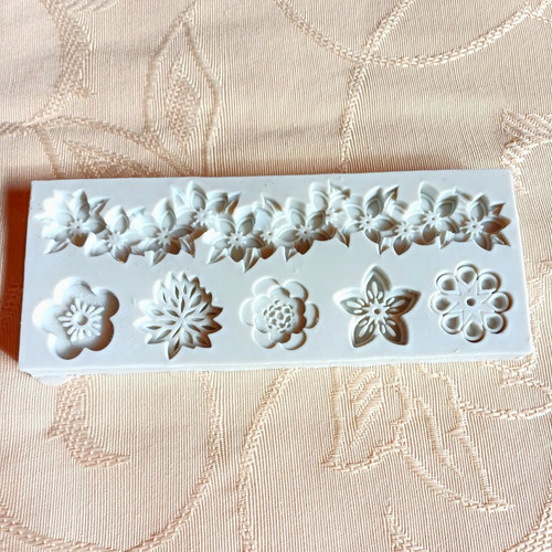 Silicone floral flowers leaf - silicone,