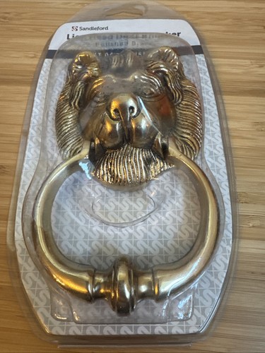 Lion head door knocker - lion,