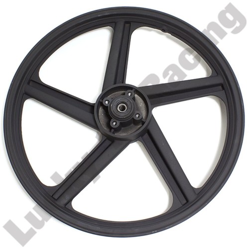 Front wheel black spoke - front,