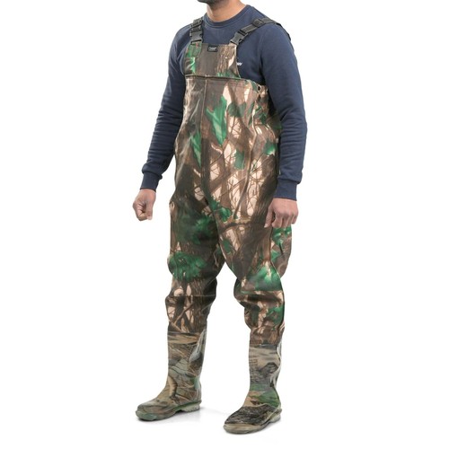 Waterproof camouflage waders - camouflage,
