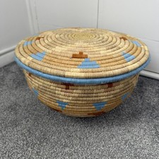 Woven coiled storage basket - storage,