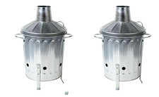 X2 Garden Rubbish Fire Bin